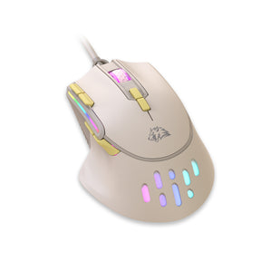 ZIYOU LANG M2 RGB Wired Gaming Mouse, Computer PC Mice USB Honeycomb Mouse Programmable, Adjustable 12800 DPI, for PS4/PC/Mac