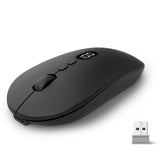 ZIYOU LANG X1 Wireless Lightweight Mouse with Battery Display Screen 2.4G Cordless Slim Mice for Laptop Silent Click Computer Mouse