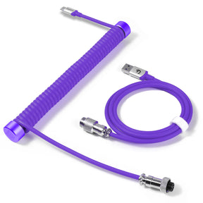 MAMBASNAKE RC01 Custom Coiled USB C Cable Fixed Rod, Coiled Cable Winder, Coiled Keyboard Cable Management Pole, Aviator Cable Weight Bar