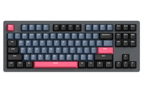 AJAZZ AKC087 Mechanical Keyboard, Tri-mode Connection, BT5.0 Wireless Keyboard, Multi-layer Metal Base, Compact 87 Keys Layout, TKL, Retro Tricolor, Hotswappable Rechargeable RGB Keyboard, for Win/Mac
